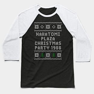 Ugly Nakatomi Plaza Christmas Party T-Shirt Baseball T-Shirt